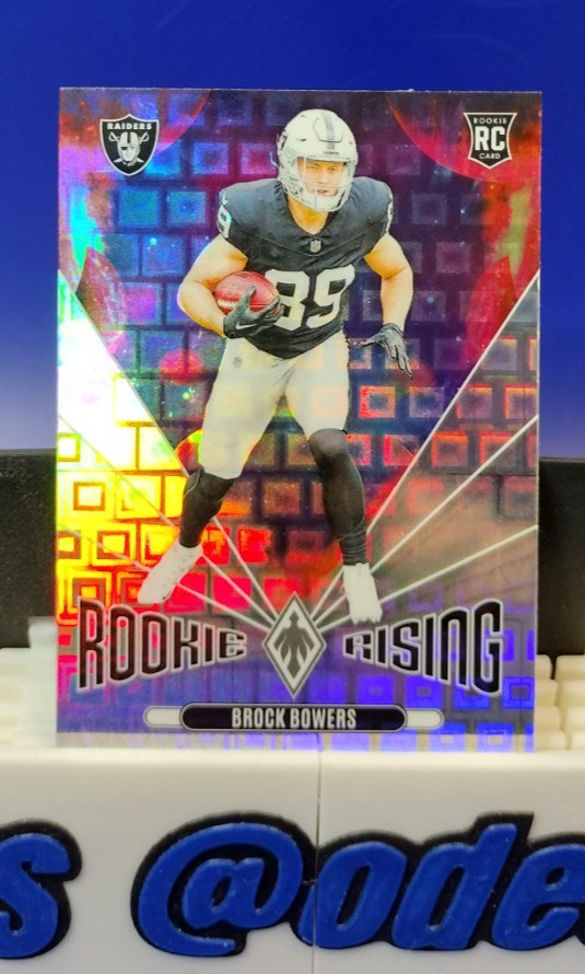 2024 Panini Phoenix #RR-BBS Brock Bowers RC Rookie Rising Pandora Prizm Raiders