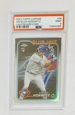 PSA 9 - SPENCER HORWITZ 2024 Topps Chrome Lightboard Logo SP #26 Mint (Pop 1)