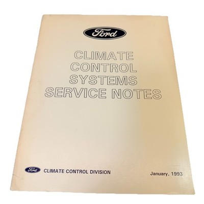 Ford Climate Control Systems Service Notes 1993