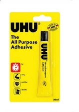 Original UHU ALL PURPOSE GLUE 20m STRONG CLEAR ADHESIVE