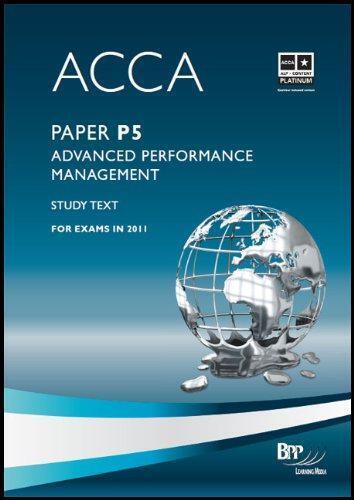 ACCA - P5 Advanced Performance Management: Study Text - 第 1/1 張圖片