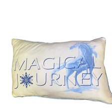 Disney Frozen 2 Magical Journey Silver Sequins Super Soft Throw Pillow 24x16 in