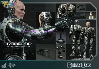 Perfect HT Mms265 1/6 Robocop Battle Damaged Version Action Figure