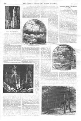 Some Wonderful Caves - Adullam - Cevennes - Elephanta - Dudley  -Antiparus -1886