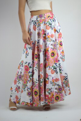 Artyska Floral Elastic High Waist Maxi Skirt