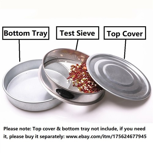 Integrated Test Sieve Dia. 20cm Stainless Metal Wire Mesh Filter Various Mesh - Picture 4 of 12