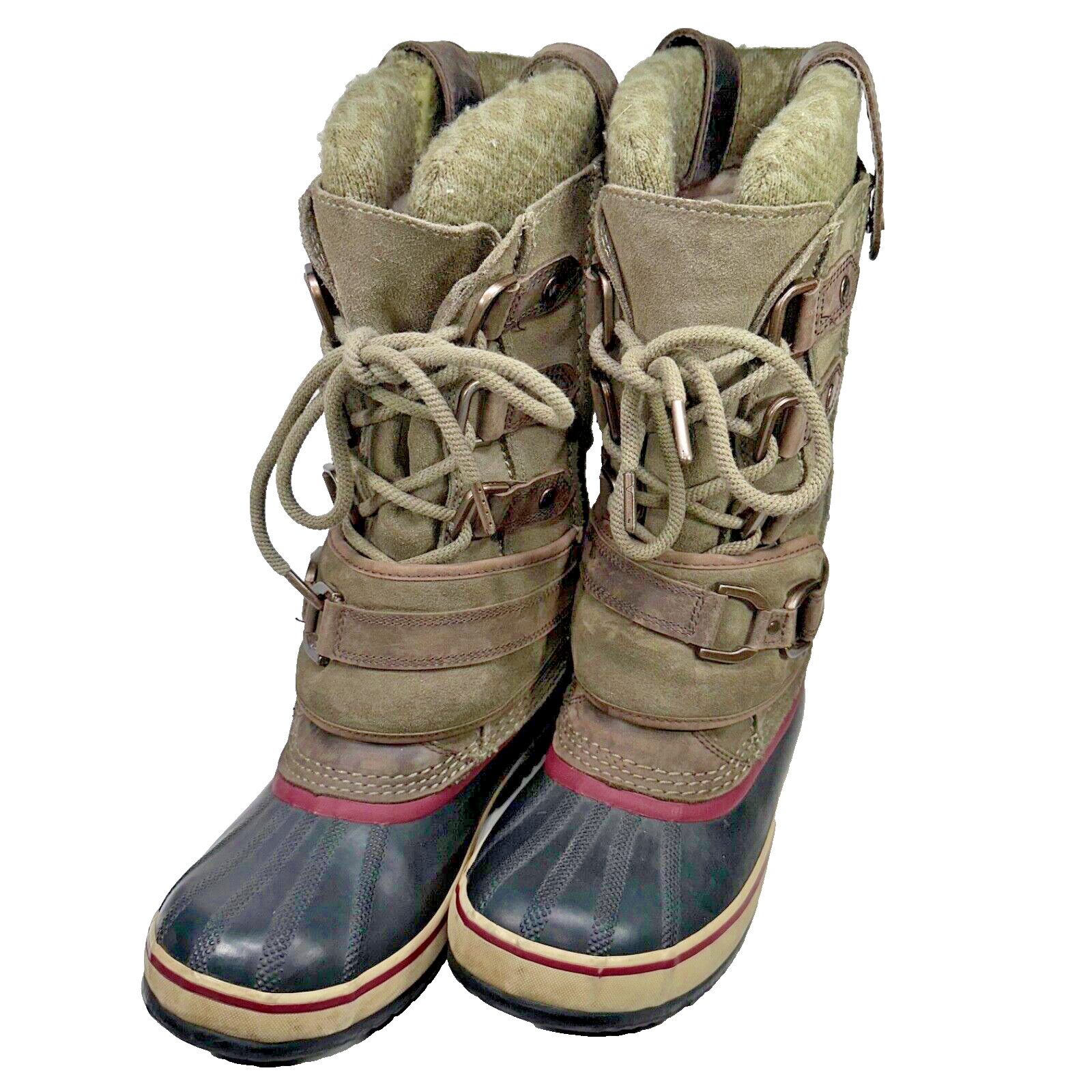 SOREL Women’s Size 8.5 13-Inch Winter Snow Boots with Natural Rubber Sole