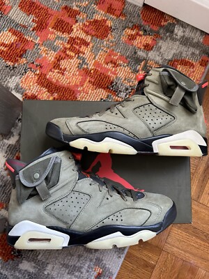 Size 10.5 - Jordan 6 Retro x Travis Scott Mid Olive