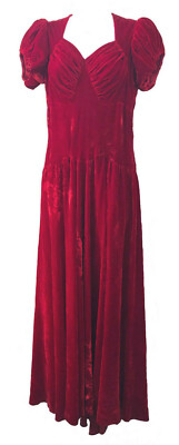 cherry red velvet dress Velvet Cherry Bow Dress  Miss Patina