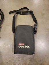 Official Nintendo Original Gameboy Black Vintage Carrying Case Bag w/ Strap Zips
