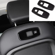 Glossy Black Rear Seat USB Connector Frame 2PC For Land Rover Defender 2020-2023