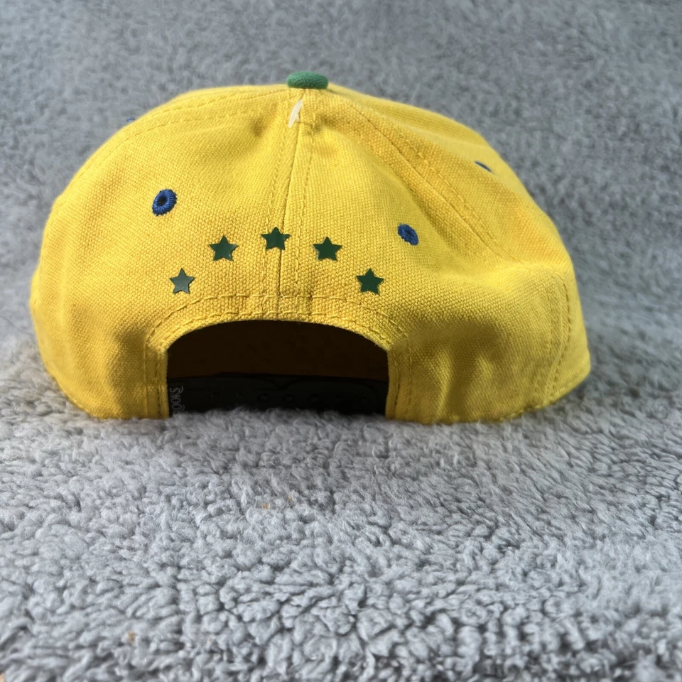 Gorra ajustable Crooks & Castles Snapback amarillo azul nueva con etiquetas Foto 4 de 4