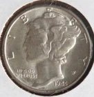 1944  Mercury Dime            (224-3)