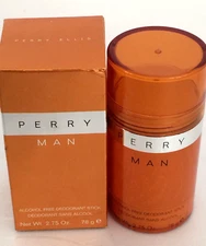 Perry MAN By Perry Ellis 2.75oz/ 78g Alcohol Free Deodorant Stick VINTAGE 2002