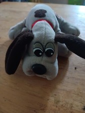 Vintage Pound Puppies Small Gray Puppy Plush 1980's Stuffed Animal Tonka