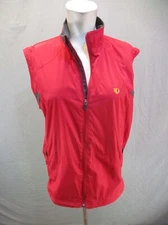 Pearl Izumi Size M Mens Elastic Hem Full Zip High Neck Pocket Cycling Vest 314