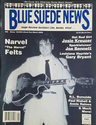 BLUE SUEDE NEWS magazine 49 Narvel Felts, Josie Kreuzer, Joe Bennett - 1950s