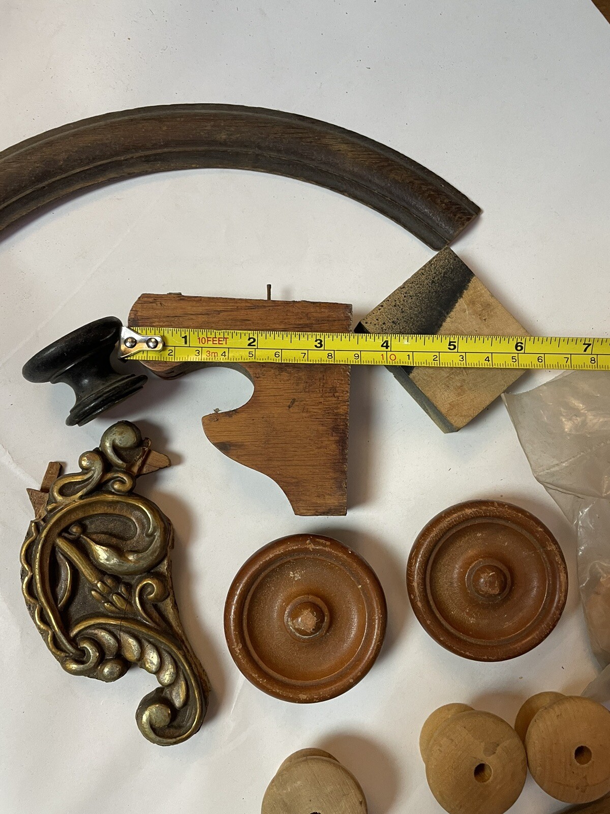 Mixed Lot Of Antique Wooden Clock Case Parts/Ornaments eBay