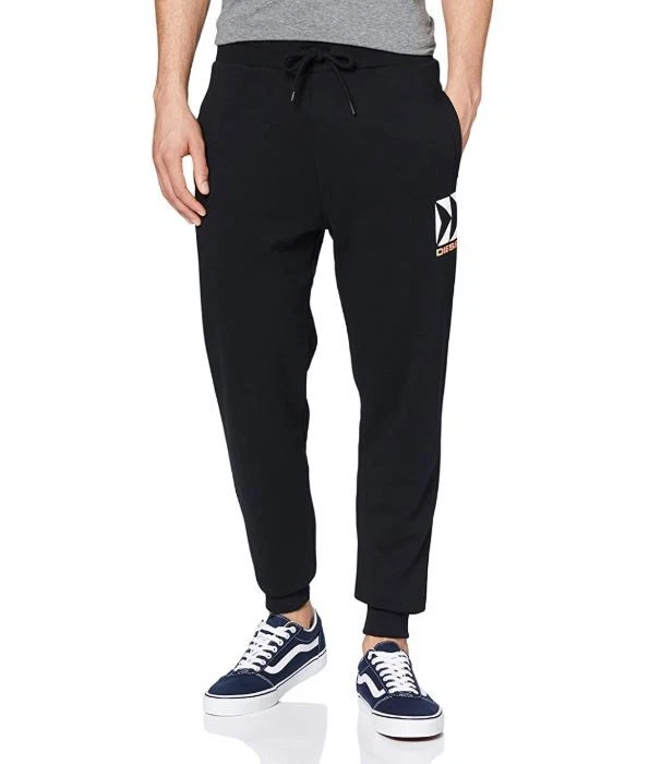 Diesel Beachwear Men's Black Bmowt-Peter Sports Trousers Sports Pants Joggers