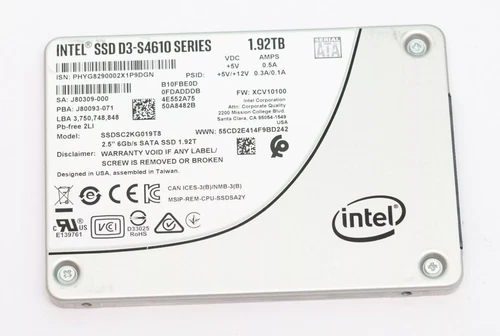 Intel S4610 1.92TB SSD 2.5'' SATA NVMe 6Gb/s SSDSC2KG019T801 Solid State Drive - Picture 2 of 2