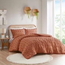 New Intelligent Design Elise Pom Pom Jacquard Antimicrobial Dust Free Comforter