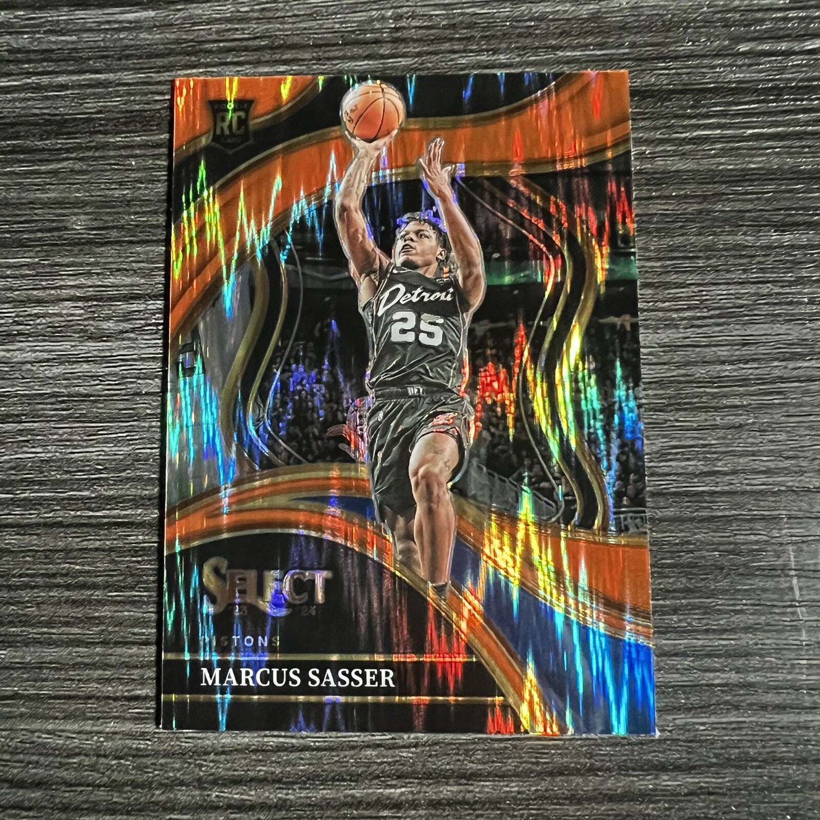 2023-24 Select Basketball Marcus Sasser SP Courtside Orange Flash Prizm RC, #292