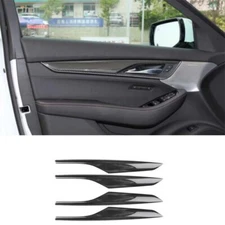 Panel Strip For Cadillac CT5 2020-2023 Carbon Texture Inner Door Cover Trim 4pcs