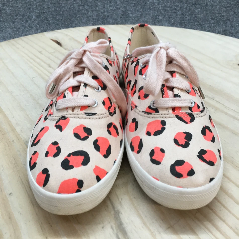 Keds Shoes Womens 6.5 Champion Sneaker Leopard Print Pink Canvas Comfort WF63030 - Image 4 of 4