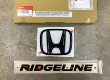 Genuine Oem Honda 17-23 Ridgeline Rear Gloss Black Logo Emblem Set 08f20-t6z-100
