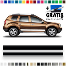 Auto Seitenstreifen Aufkleber-Set, Dekor-Sticker komp. mit Dacia Duster - Clean