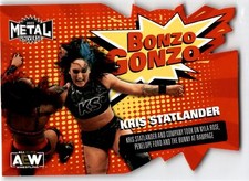 2022 SkyBox Metal Universe AEW #BG-30 Kris Statlander Bonzo Gonzo
