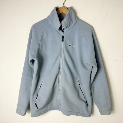 Berghaus Womens Full Polartec Fleece Size 14 Jacket Blue Full Zip