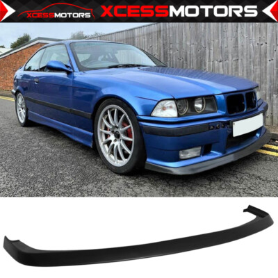 Fits 92-98 BMW E36 M3 AC Style Unpainted PU Front Bumper Lip Spoiler Splitter