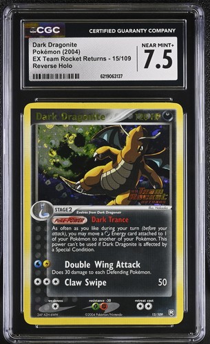 Dark Dragonite graded CGC 7.5 for sale on eBay