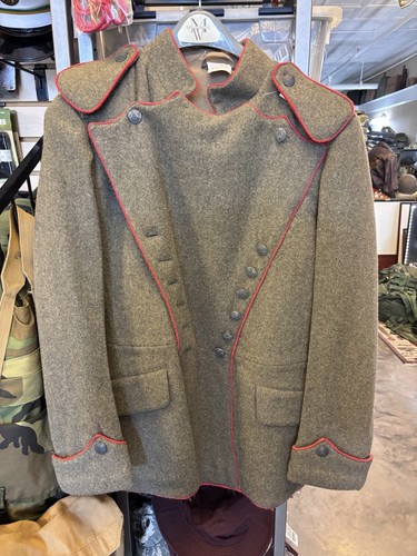 Model 1907/10 Uhlan Ulanka w/Red Piping Double Breasted Button Gray Wool German