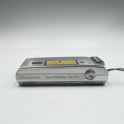 Sony Cyber-shot DSC-T100 8.1MP Digital Camera - Silver for sale