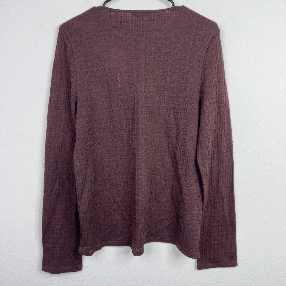 Vince Sweater Women XL Brown Wool Blend Knit Minimalist Capsule Neutral Normcore - Image 2 of 4
