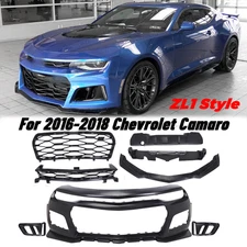 Complete Front Bumper Body Kit Cover ZL1 style For 2016-2018 Chevy Camaro