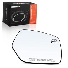 Right Passenger Side Heated Mirror Glass with Backing Plate - Compatible with
