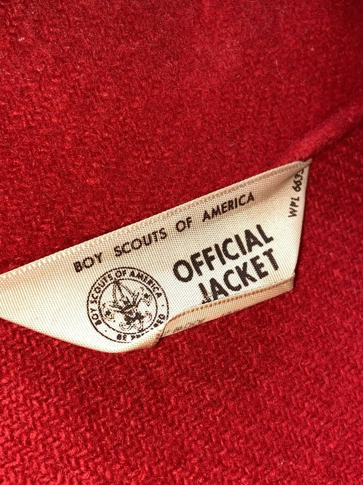 Vintage 1950’s Coat Wool Boy Scouts 50’s Rockabilly Jacket Men’s Size XL Rare - Image 4 of 4