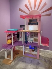 Barbie’s dream House, New, Assembled; Furniture Included. Barbies available (+$)