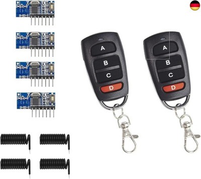 QIACHIP Wireless 433Mhz RF Modul RX480E-4C Empfänger Eingebauter Lerncode 1527 