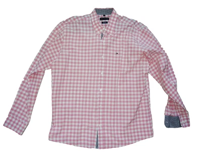 Wunderbares frisches Langarmhemd von Tommy Hilfiger, rot weiß  4XL Top-Zustand - Bild 1 von 4