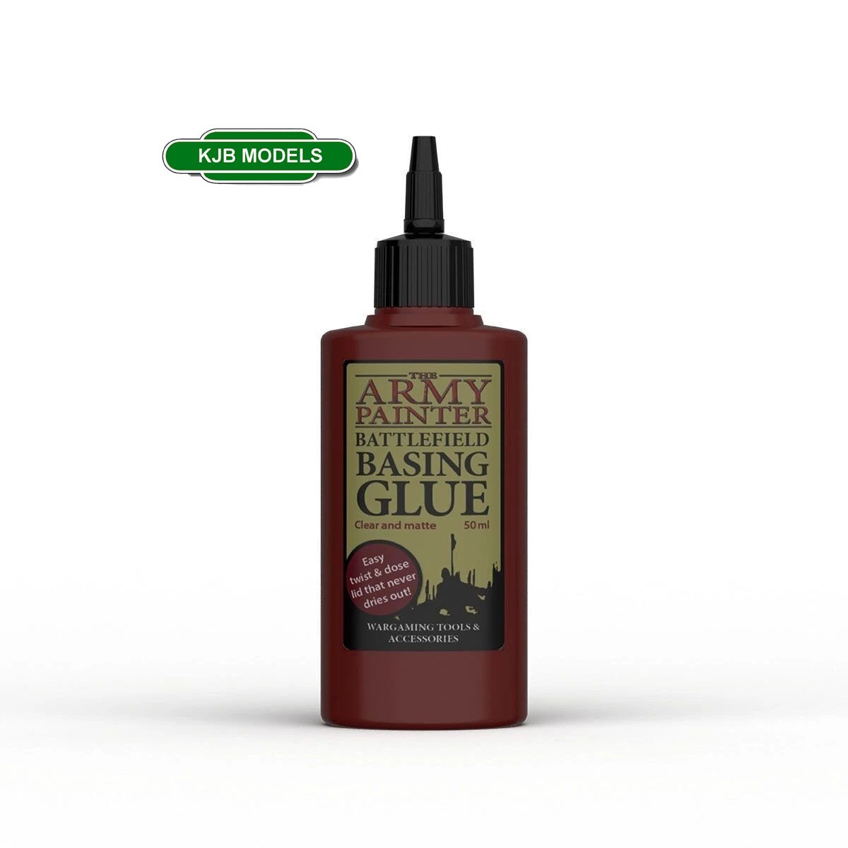 Army Painter GL2013 Battlefields Basing Glue 50ml Wargaming Glue - Clear & Matte