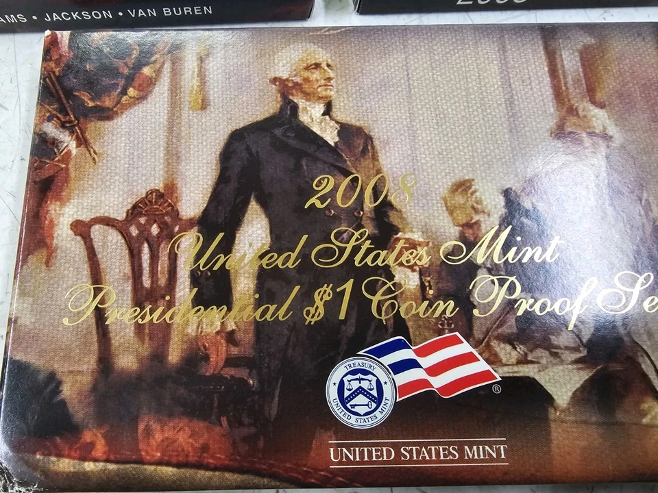 2008 United States Mint Presidential $1 Coin Proof Set Lot Of 5 W COA And Box A9 - Image 3 of 4