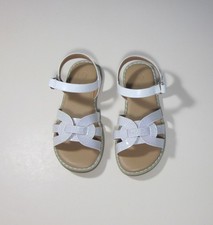 Toddler Girls Adjustable Strap, Open Toe Sandals White, NWT, cat Jack