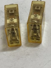 IDEC RH1B-U RELAY 120VAC5 PINS (LOT OF 2) NNB