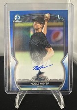 Noble Meyer 2023 Bowman Draft Chrome 1st Blue Refractor Auto /150 CDA-NME