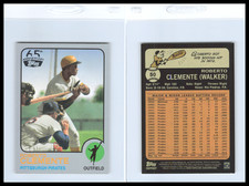 2016 Topps ROBERTO CLEMENTE 65th Anniversary Silver 1973 Topps #50 REPRINT