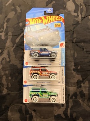 2023/24 Hot Wheels Nissan Patrol Custom Trio, All 3 Different, 1/64 Scale Cast